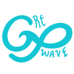 Cre8wave logo versión en color cian